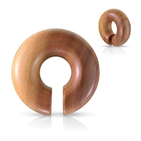 Saba Wood Hoop Plugs 2g – 5/8