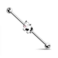 Cow Industrial Barbell 14g