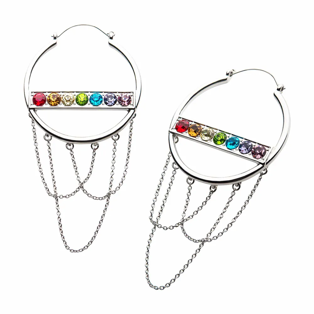 Rainbow Crystals + Chain Tunnel Hangers