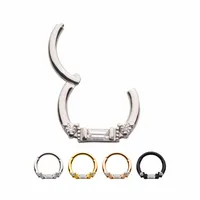 PREMIUM Baguette Centre Segment Ring 16g