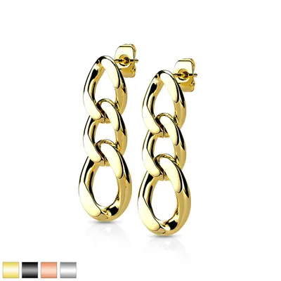 Chunky Chain Stud Earrings