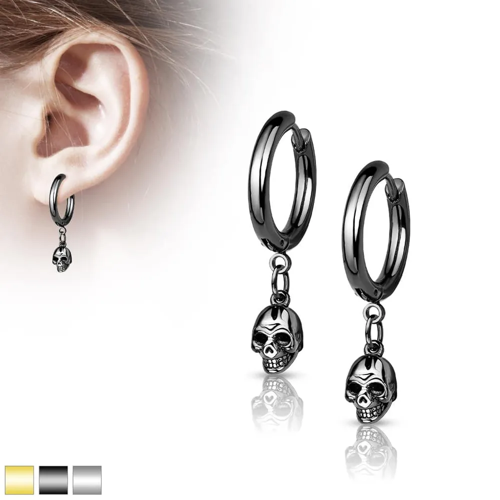 Mini Skull Dangle Cuff Earrings