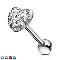 Ferido Heart Straight Barbell 14g