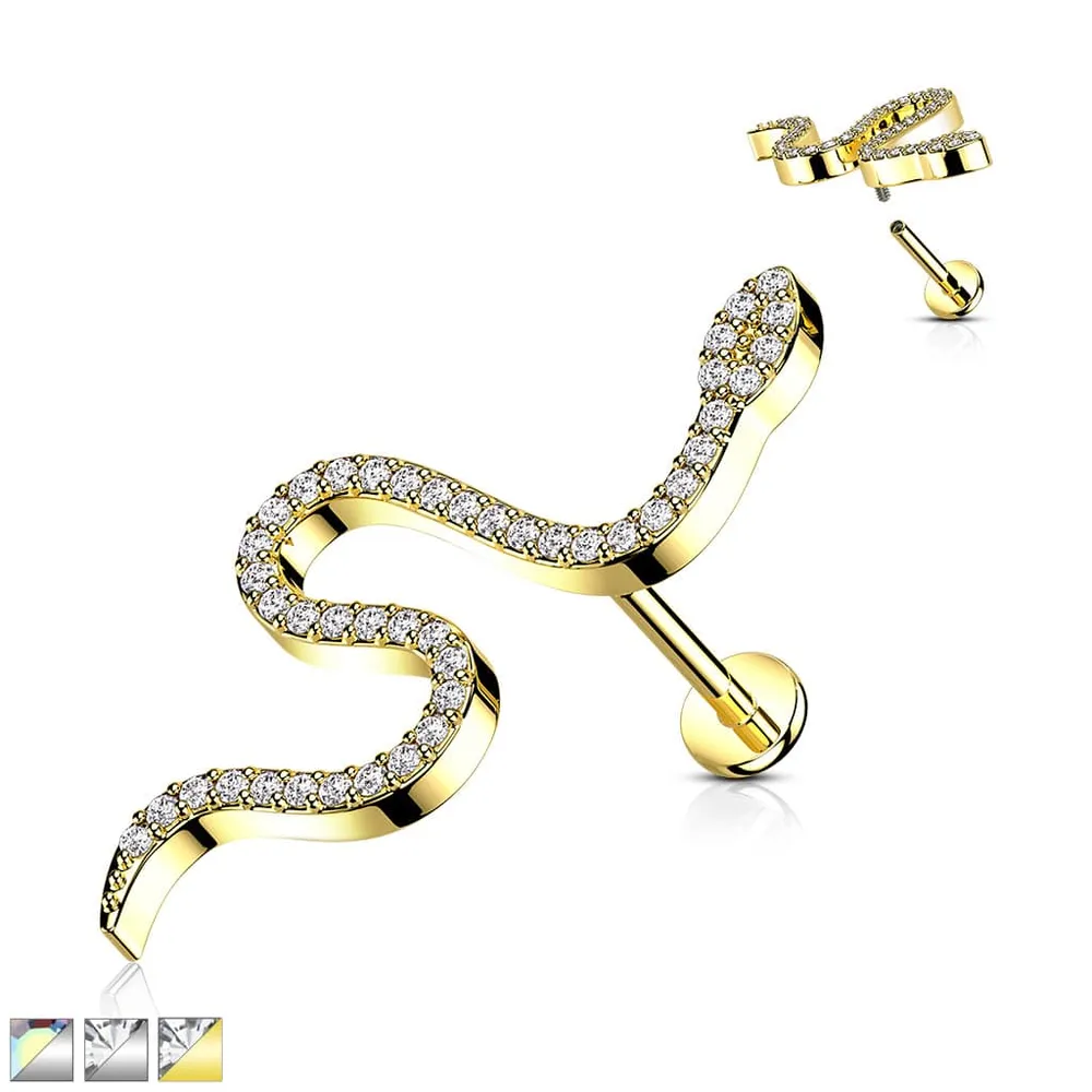 PREMIUM Long Snake Labret 16g