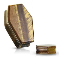 Tiger’s Eye Coffin Plugs 2g – 1/2