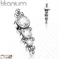 PREMIUM  Tiered Crystal+ Dotwork Microdermal Top