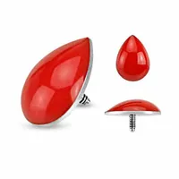 Surgical Steel Blood Drop Microdermal Top