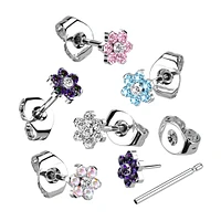 PREMIUM Crystal Flower Studs