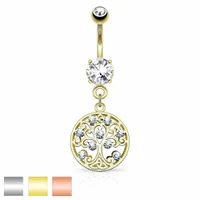 Tree of Life Navel Dangle 14g