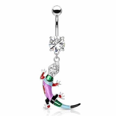 Gecko Navel Dangle 14g