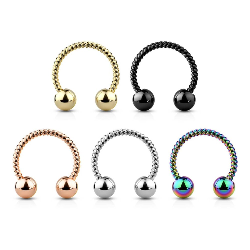 Braided Circular Barbell 16g-14g