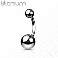 Titanium Navel Barbell 14g