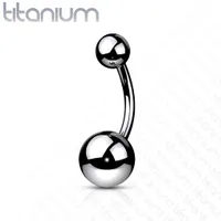 Titanium Navel Barbell 14g