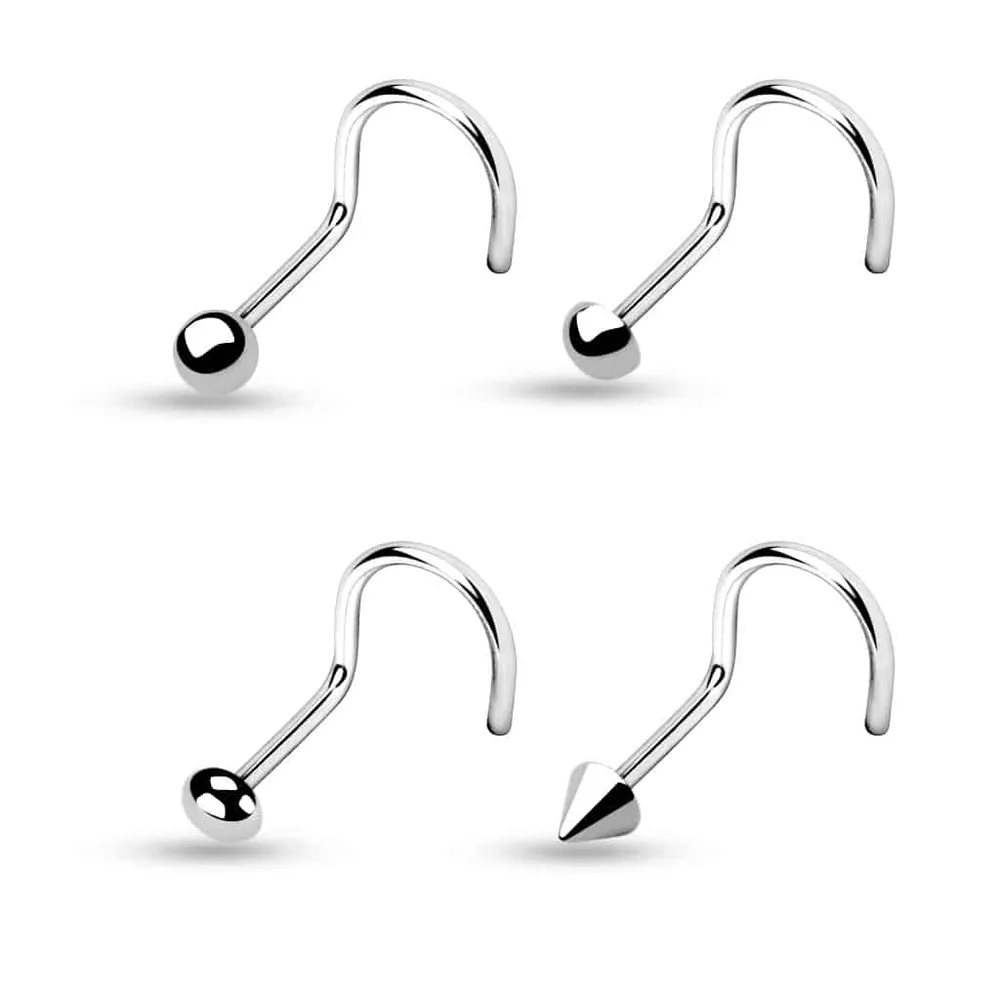 Surgical Steel Nose Screw 18g