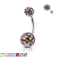 Internally Threaded Ferido Navel Barbell 14g