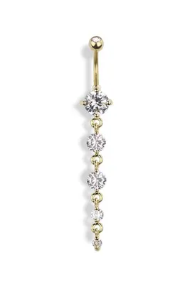 Circular Tiered Navel Dangle 14g