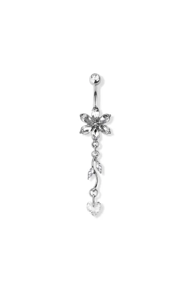 Floral Vine Navel Dangle 14g