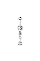 Claw-set Multi-Tier Navel Dangle 14g