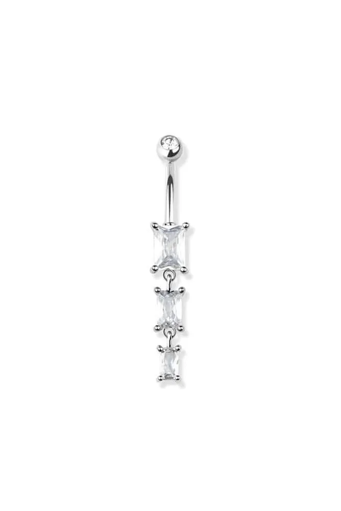 Rectangle Tiered Navel Dangle 14g