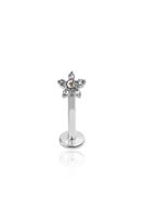 PREMIUM Iridescent Flower Labret 16g