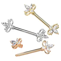 Marquise Nipple Barbell 14g