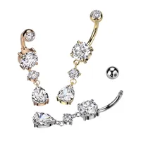 Petite Teardrop Navel Dangle 14g