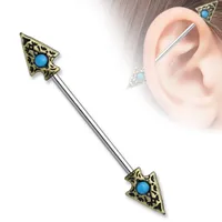 PREMIUM Arrowhead Industrial Barbell 14g