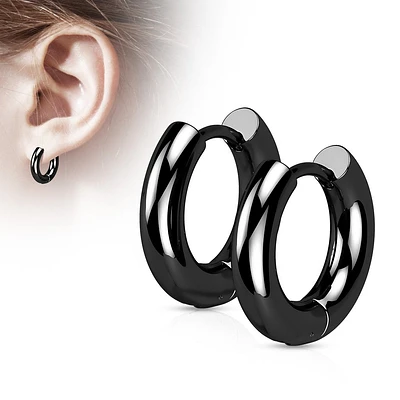 Rounded Thick Plain Cuff Earrings