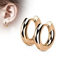 Rounded Thick Plain Cuff Earrings