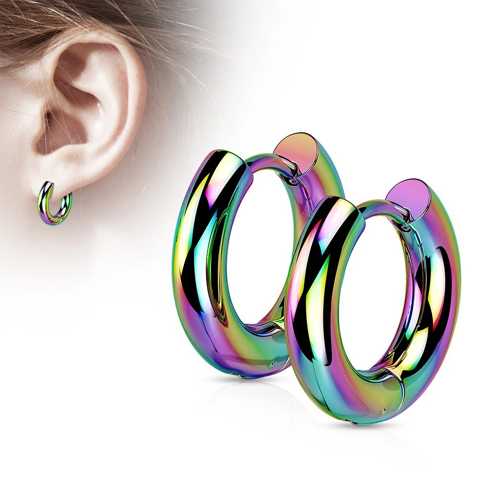 Rounded Thick Plain Cuff Earrings