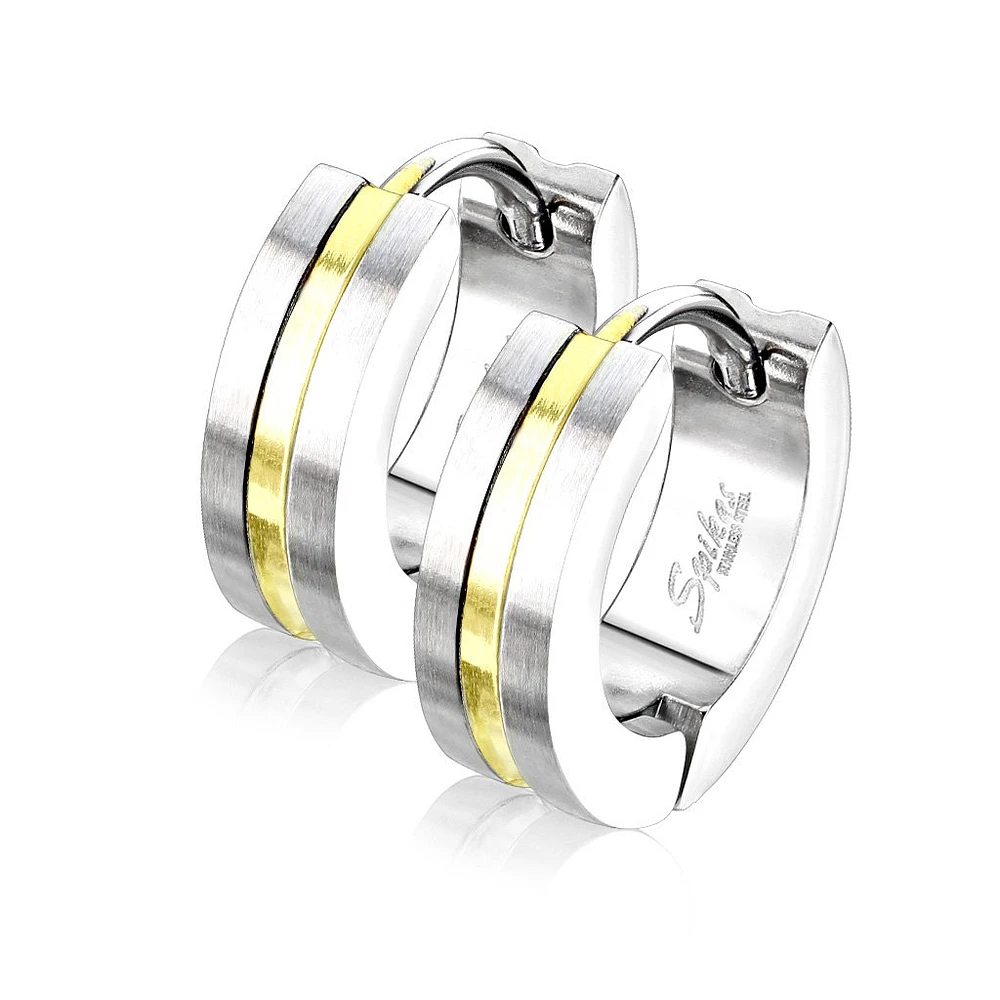 Dual-Tone Cuff Earrings