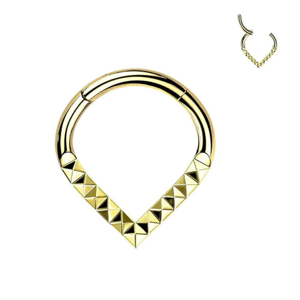 PREMIUM Triangle Segment Ring 16g