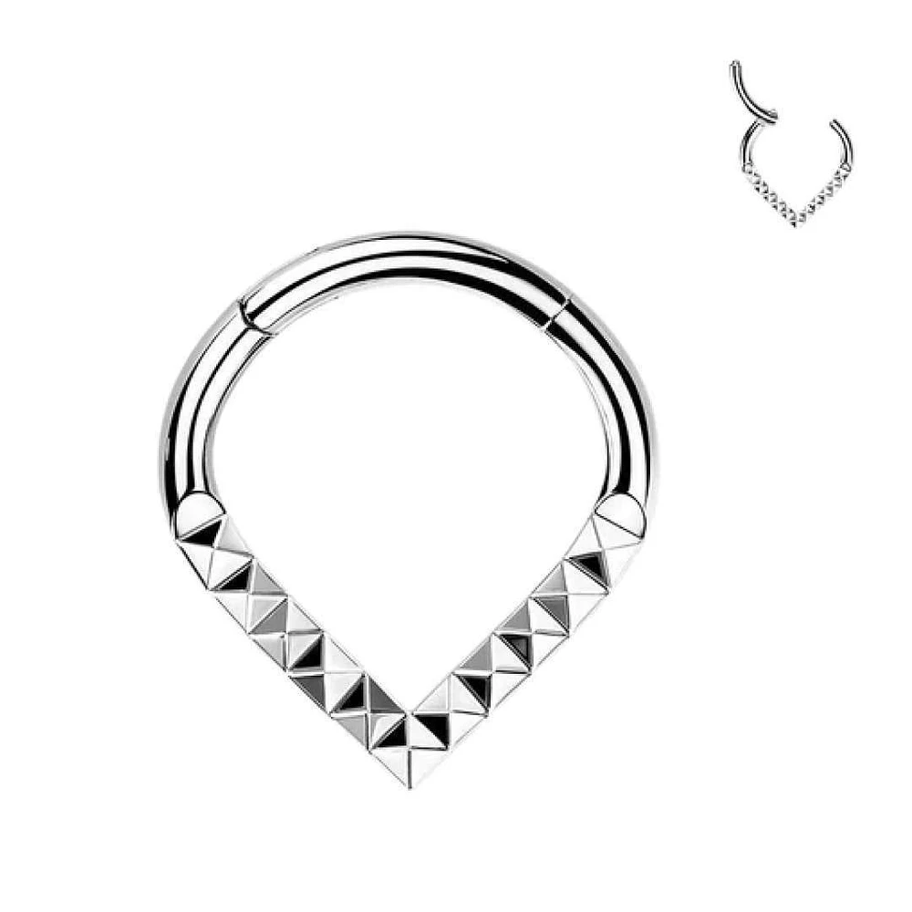 PREMIUM Triangle Segment Ring 16g