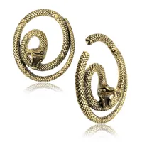 Brass Coil Snake Ear Weights 6g