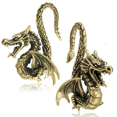 Brass Dragon Ear Weights 8g