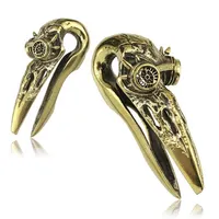 Brass Steam Punk Ear Weights 00g