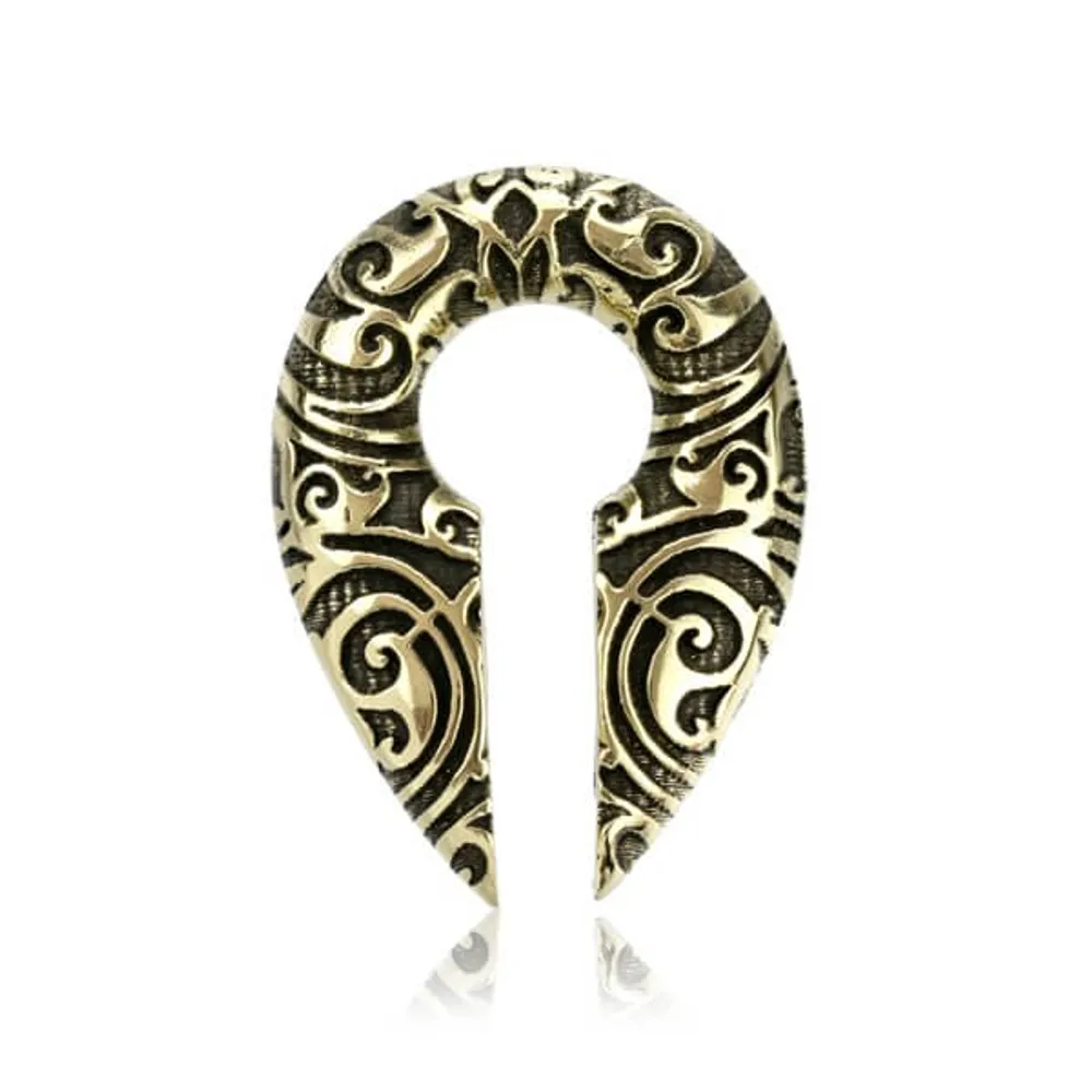 Brass Tribal Ear Weights 12mm