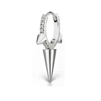 PREMIUM Crystal Edge Spike Segment Ring 16g