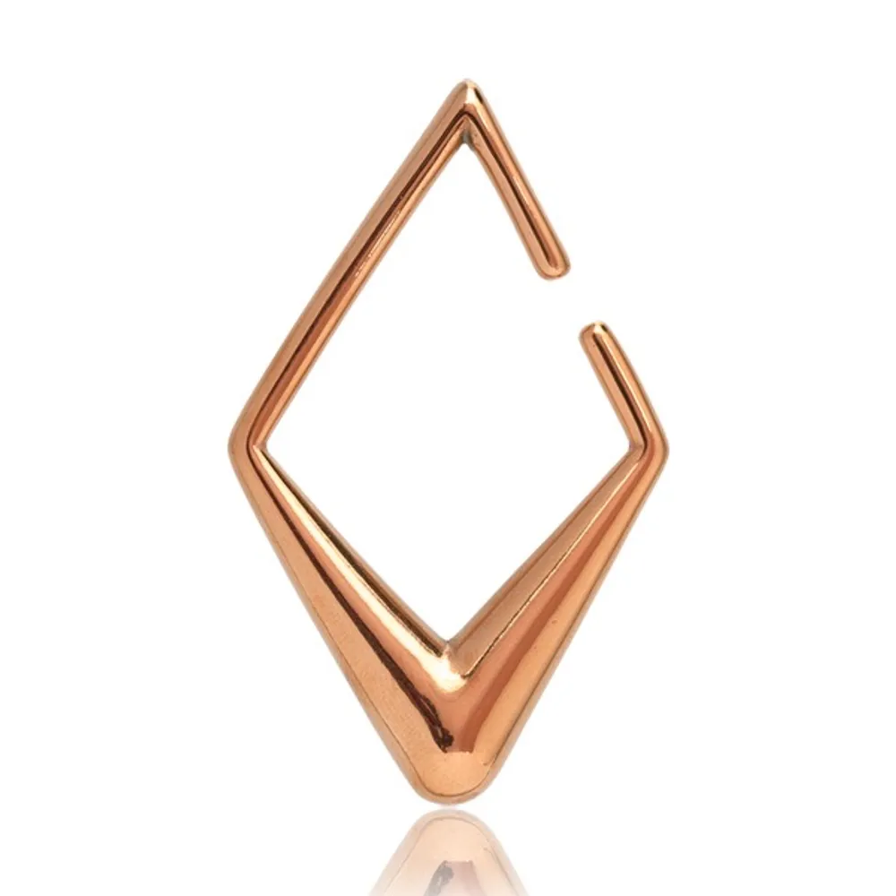 Surgical Steel Rose Gold PVD Ear Weights 2g