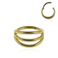 PREMIUM Triple Stack Segment Ring 16g