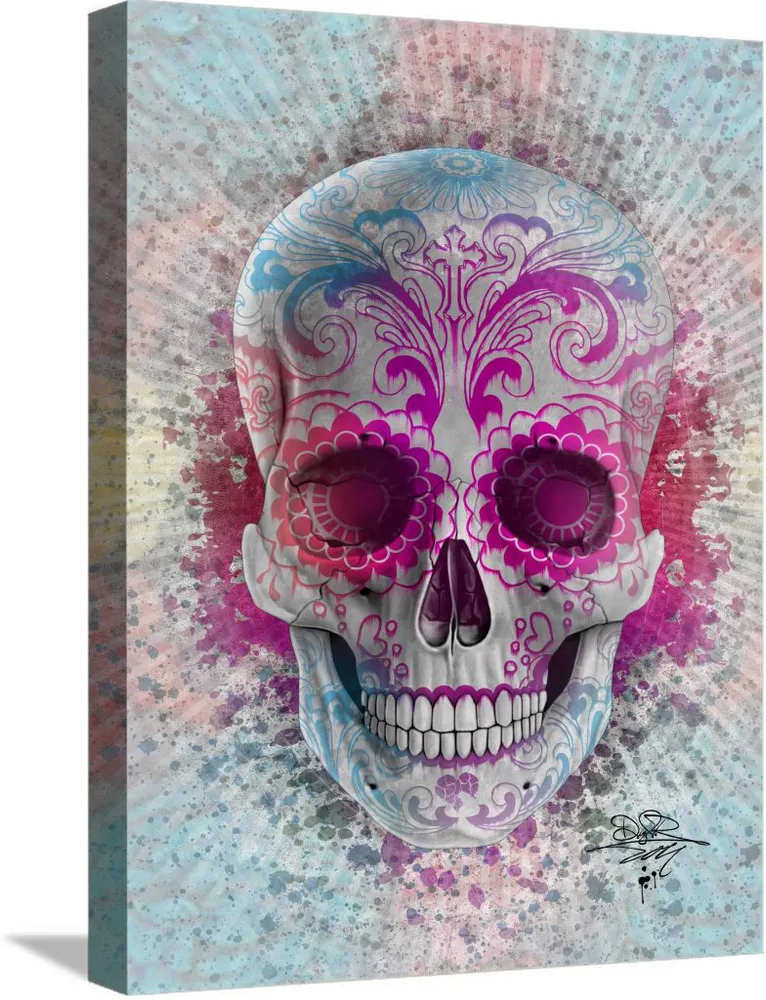 Signature: Floral Skull (Rainbow)