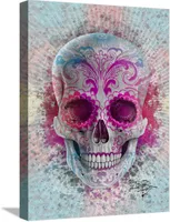 Signature: Floral Skull (Rainbow)