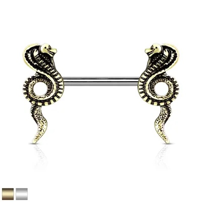 Cobra Nipple Barbell 14g