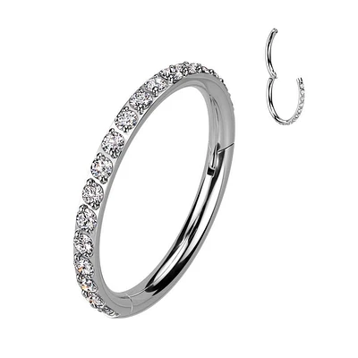 PREMIUM TI Crystal Edge Segment Ring 18g-14g