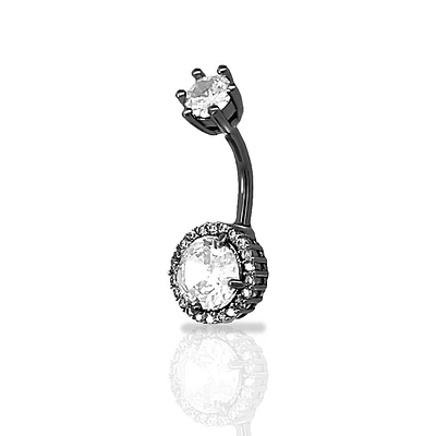 Royal Glam Crystal Navel Barbell 14g