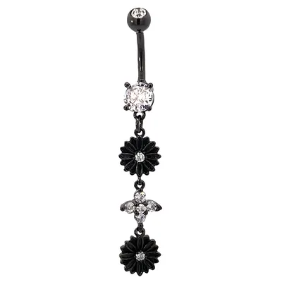 Flower Bouquet Navel Dangle 14g