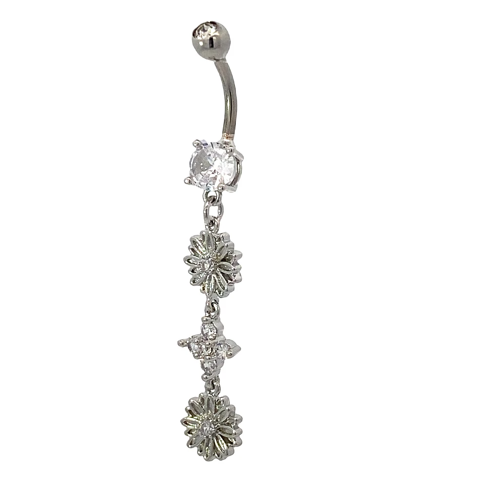 Flower Bouquet Navel Dangle 14g