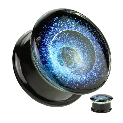 Glass Galaxy Plugs 2g – 1″