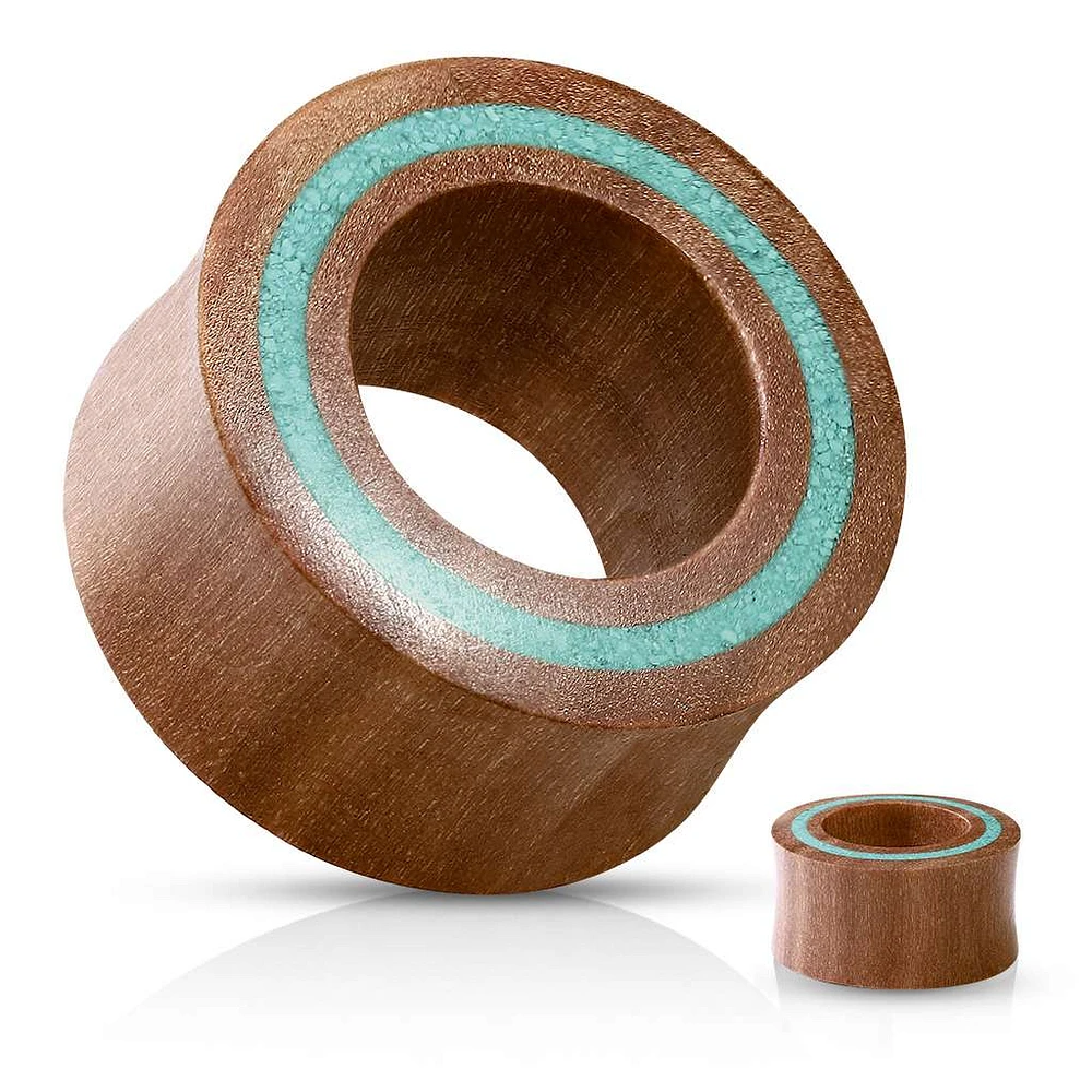 Sawo Wood Saddle Tunnels 0g – 1″