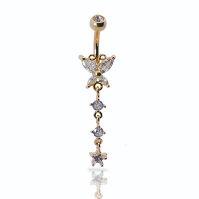 Dreamy Butterfly Navel Dangle 14g